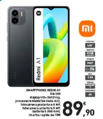 Conad Xiaomi Smartphone Redmi A1 offerta