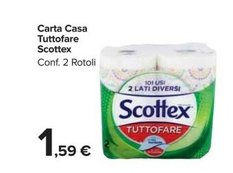 Carrefour Scottex Carta Casa Tuttofare offerta