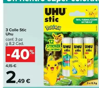 Uhu Stic Blister 3 X 8.2gr