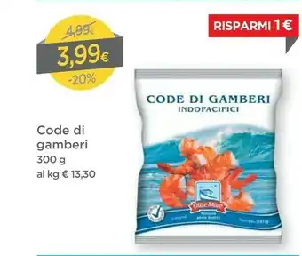 DPiù Oltre Mare Code Di Gamberi offerta