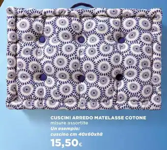 Ipercoop Cuscini Arredo Matelasse Cotone offerta