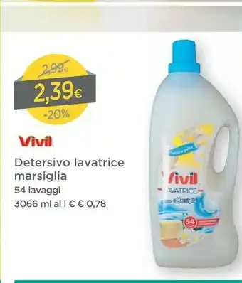 DPiù Vivil Detersivo Lavatrice Marsiglia offerta