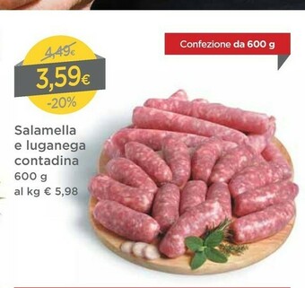 DPiù Salamella E Luganega Contadina offerta