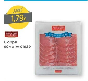DPiù Salumeria del corso Coppa 90g offerta
