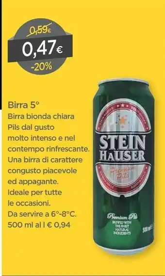 DPiù Stein Hauser Birra offerta