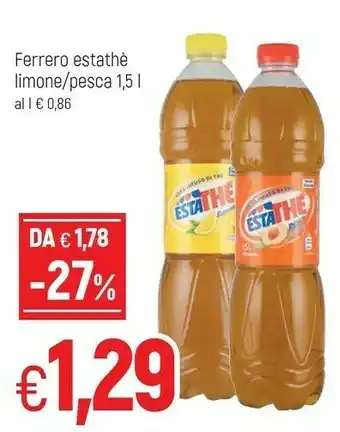 Famila Ferrero EstaThè Pesca 1500 G(ml) offerta