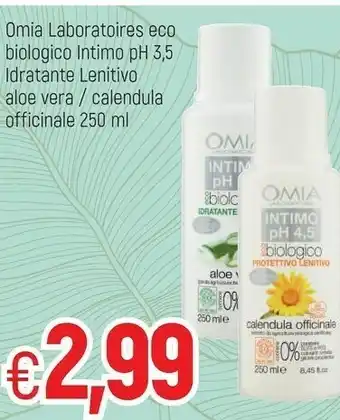 Famila Omia Laboratoires Eco Biologico Intimo Ph 3,5 Idratante Lenitivo Aloe Vera /Calendula Officinale offerta