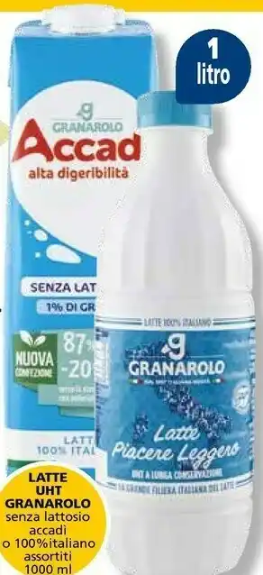 Granarolo Accadì Senza Lattosio Latte Parzialmente Scremato