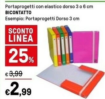 Iper La Grande Bicontatto Portaprogetti Con Elastico Dorso offerta