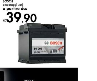 Bennet Bosch Batterie Per Auto offerta