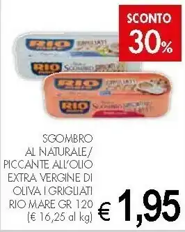 PrestoFresco Rio Mare Filetti Di Sgombro 120 G(ml) offerta