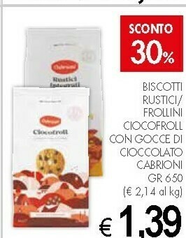 Crai Cabrioni Ciocofroll Con Gocce Di Cioccolato 650 G(ml) offerta