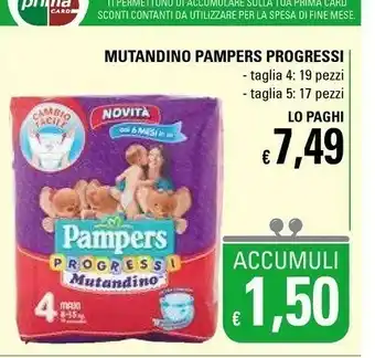 Basko Pampers Mutadino Progressi offerta
