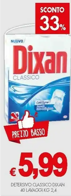 Crai Dixan Detersivo Classico 40 Lavaggi offerta