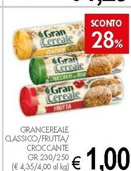 Crai Mulino Bianco Classico Gran Cereale 250 G(ml) offerta