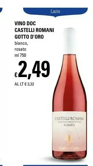 Basko Castelli Romani Gotto D'Oro Vino DOC offerta