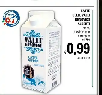 Basko Valli genovesi Latte Intero Fresco 1000 G(ml) offerta