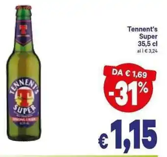 A&O Tennet's Super Birra 35,5cl offerta