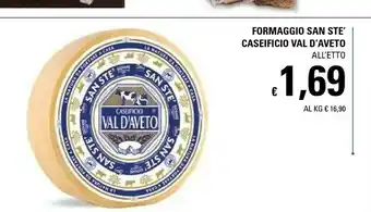 Basko Caseificio val d'aveto Formaggio Sant Ste' offerta