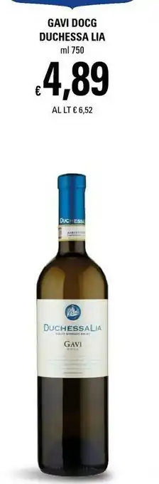 Basko Duchessa lia Gavi DOCG offerta