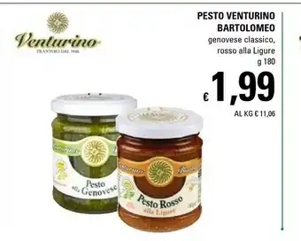 Venturino Bartolomeo - Pesto Alla Genovese 180 G(ml)