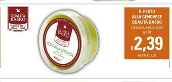 Basko Qualita Basko Il Pesto Alla Genovese offerta