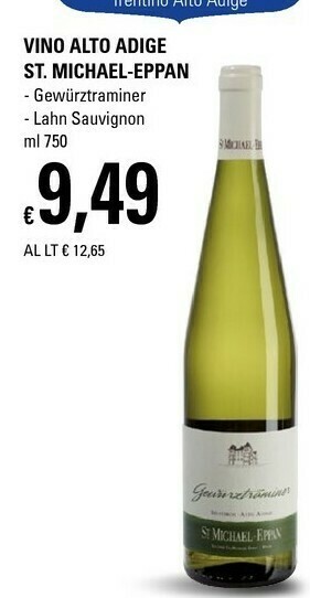 Basko St Michael-Eppan Vino Alto Adige offerta