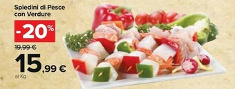 Carrefour Market Spiedini Di Pesce Con Verdure offerta