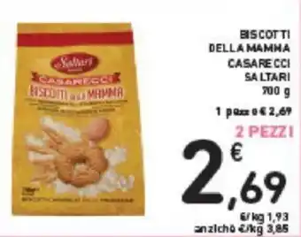 Conad Saltari Biscotti Della Mamma Casarecci 700 g offerta