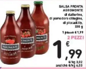Conad Agromonte Salsa Pronta 330 g offerta