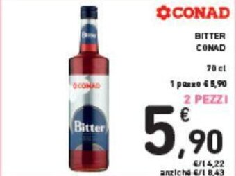 Conad Conad Bitter 70 cl offerta