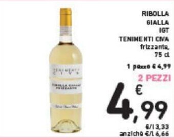 Conad Ribolla Gialla IGT Tenimenti Civa 75 cl offerta