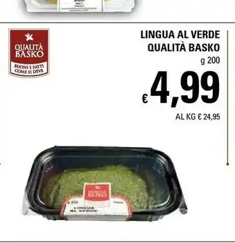 Basko Qualità Basko Lingua Al Verde offerta