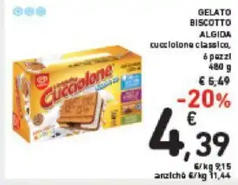 Conad Algida Gelato Biscotto 480 g offerta
