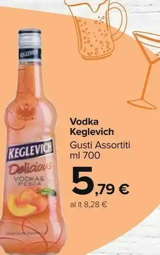 Carrefour Market Keglevich - Delicious Vodka & Pesca 700 G(ml) offerta