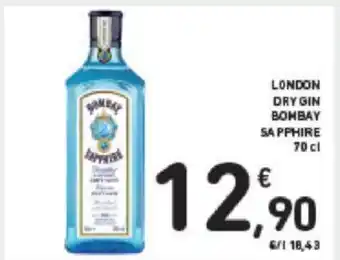 Conad Bombay London Dry Gin Sapphire 70 cl offerta