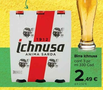 Carrefour Market Ichnusa Birra 330 G(ml) offerta