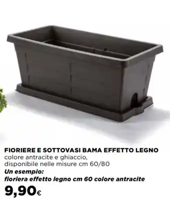 Fioriere e Sottovasi Bama Effetto Legno