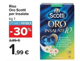 Carrefour Market Scotti Riso Oro Per Insalate offerta