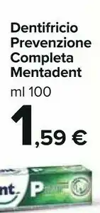 Carrefour Market Mentadent P Dentifricio Desensibilizzante 100 G 100 Ml offerta