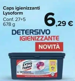 Carrefour Market Lysoform Caps Igienizzanti offerta