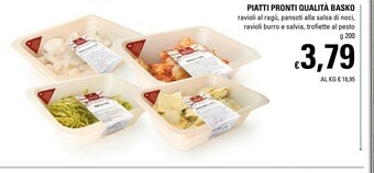 Basko Qualità Basko Piatti Pronti offerta
