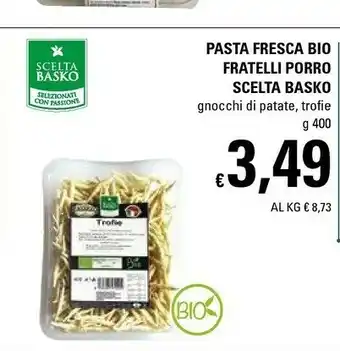 Scelta Basko Pasta Fresca Bio Fratelli Porro