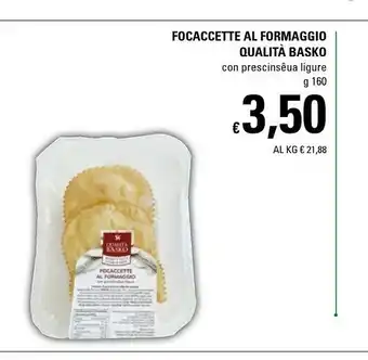 Basko Qualità Basko Focacette Al Formaggio offerta