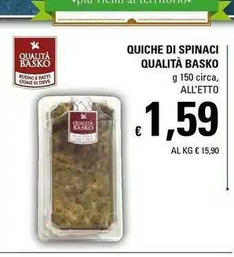 Basko Qualita Basko Quiche Di Spinaci offerta