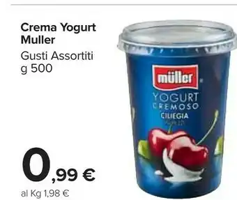 Carrefour Market Muller Muller - Crema di Yogurt Caffè 500 g(ml) offerta