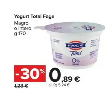 Carrefour Market Fage Fage - Yogurt Total 2% 170 g(ml) offerta