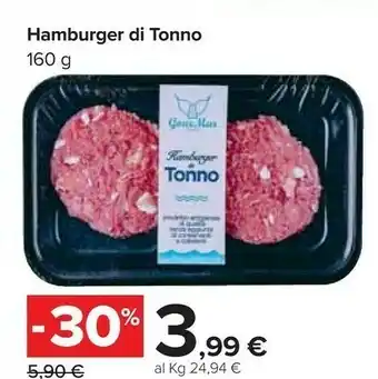 Carrefour Market Hamburger Di Tonno offerta