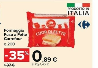 Carrefour Market Carrefour Formaggio Fuso A Fette offerta