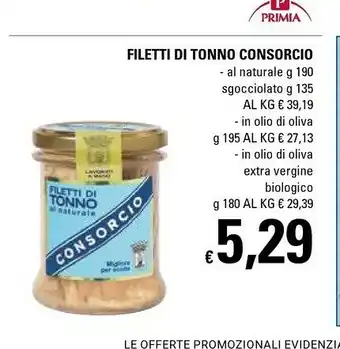 Basko Consorcio Filetto Di Tonno Al Naturale offerta